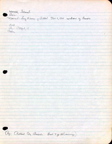 WATERS, Samuel (n.d.) HIMES